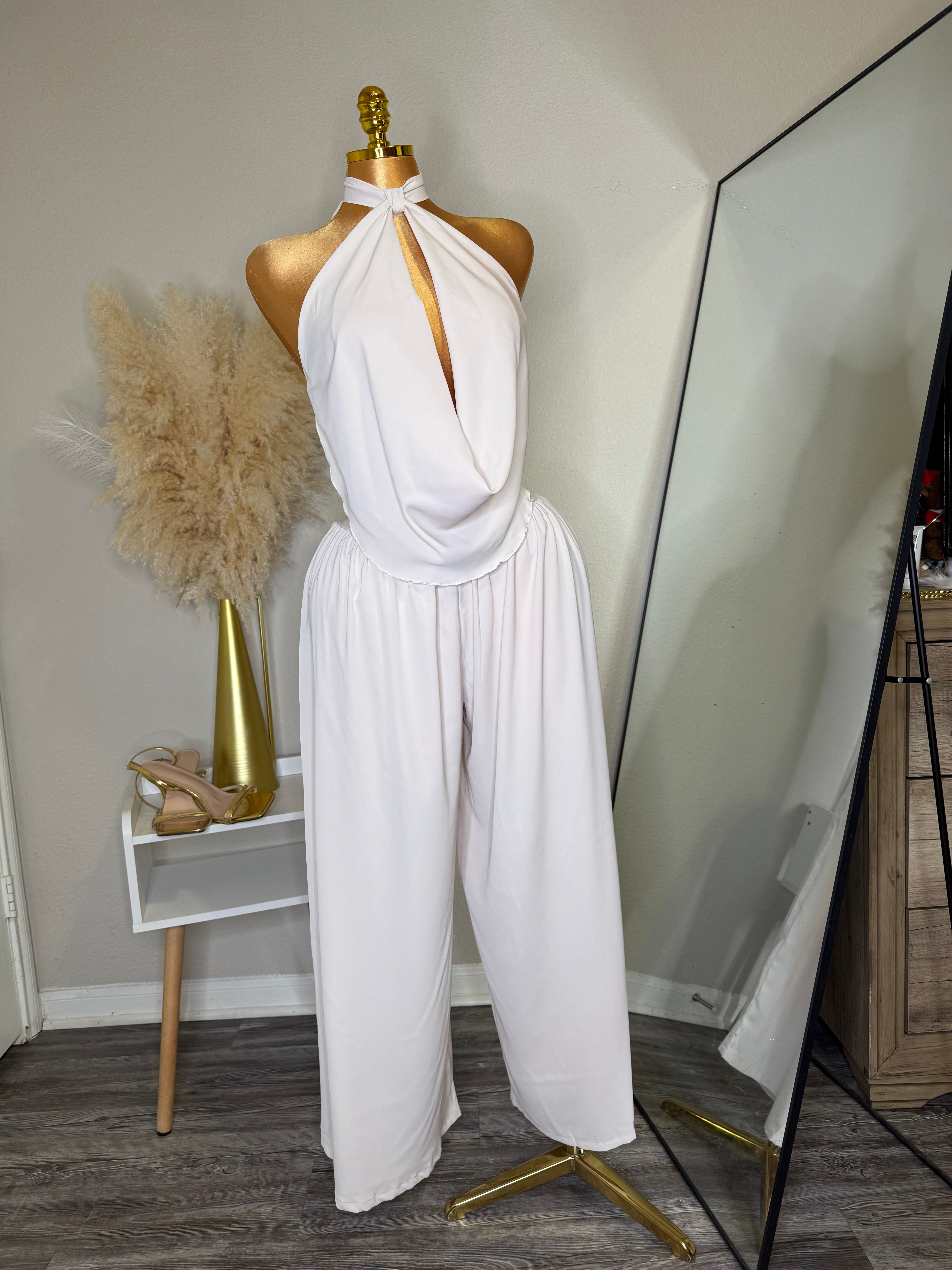 Wide Leg Pants Set