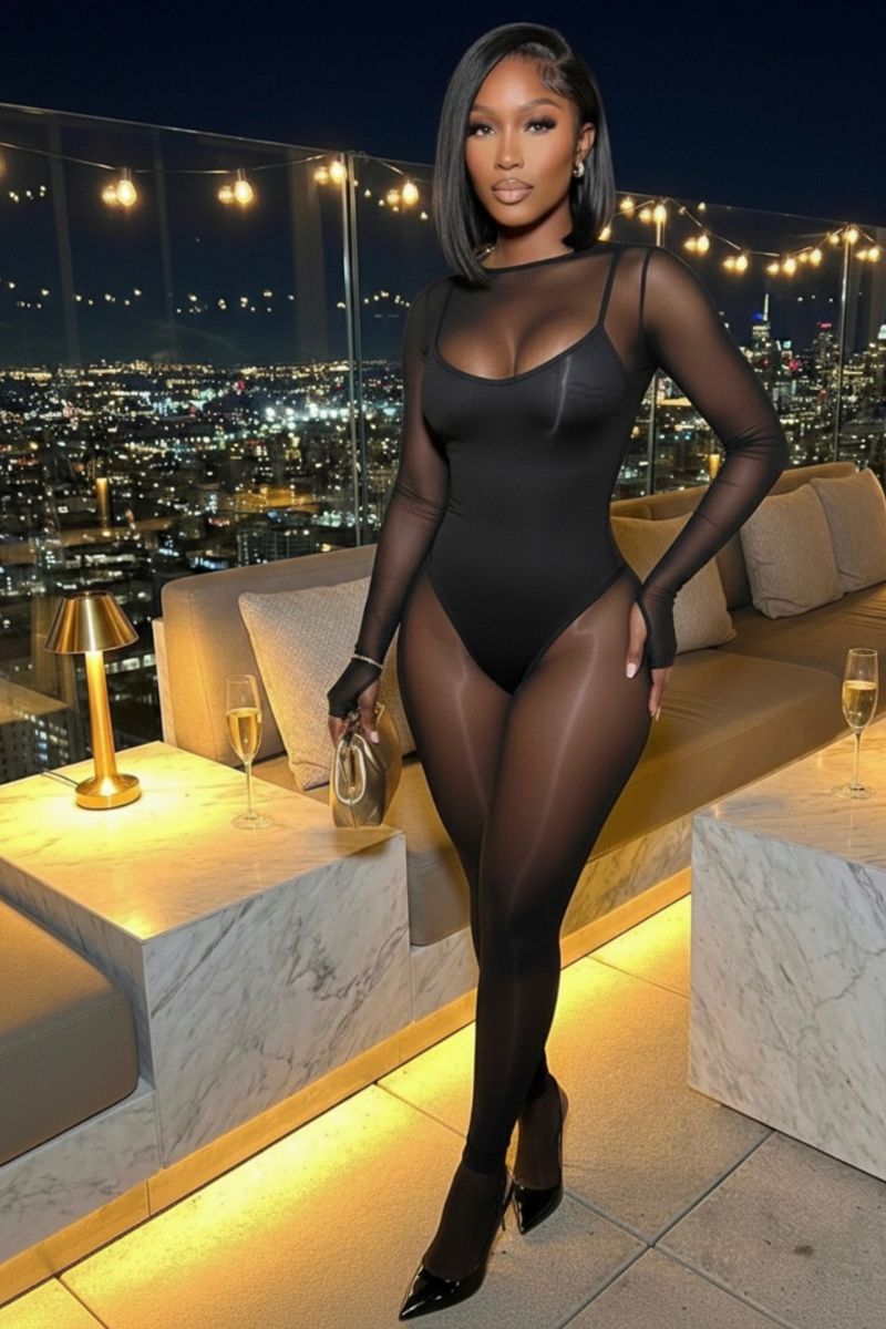 Dangerous Curves (Bodysuit Included)- Black